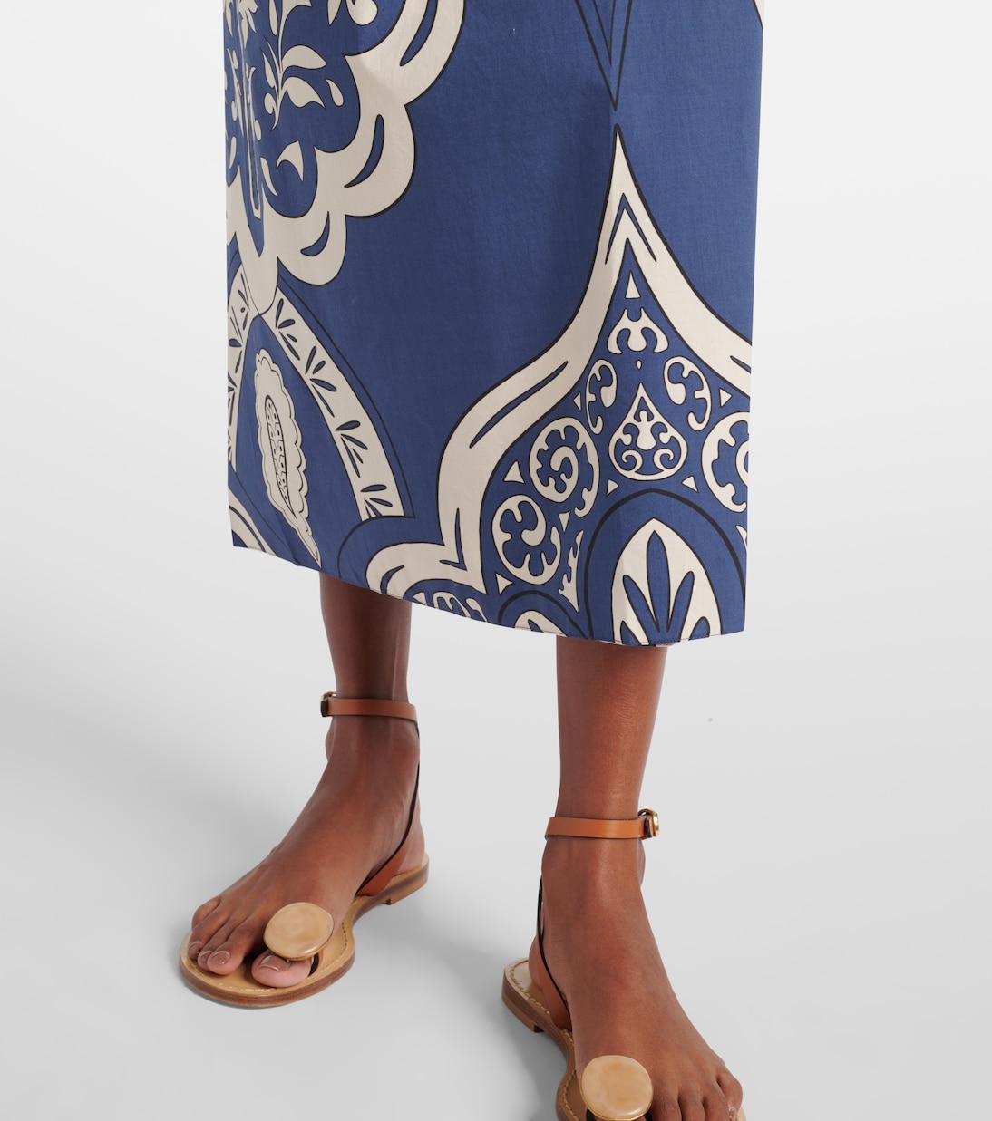 Printed cotton poplin wrap skirt | Johanna Ortiz