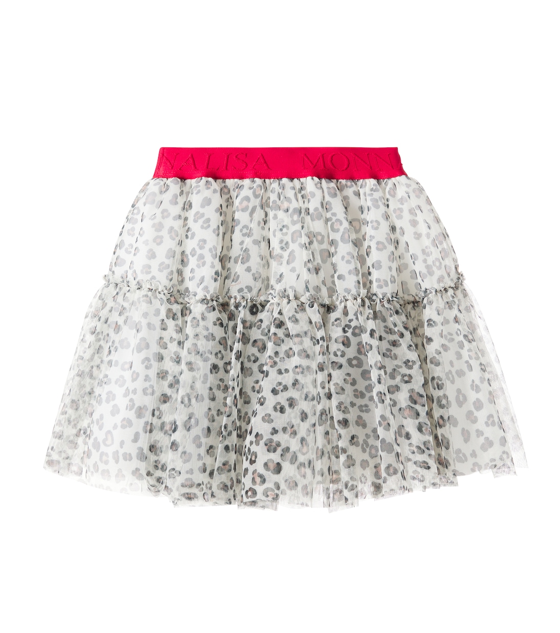 Gonna in tulle con stampa leopardata | Monnalisa