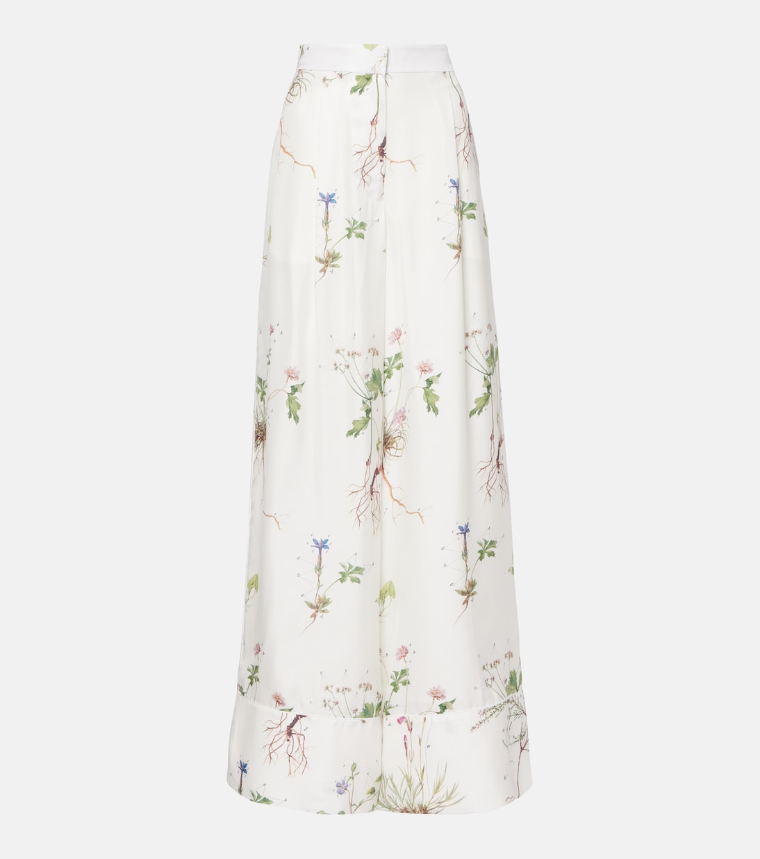 Floral printed silk wide-leg pants | Erdem