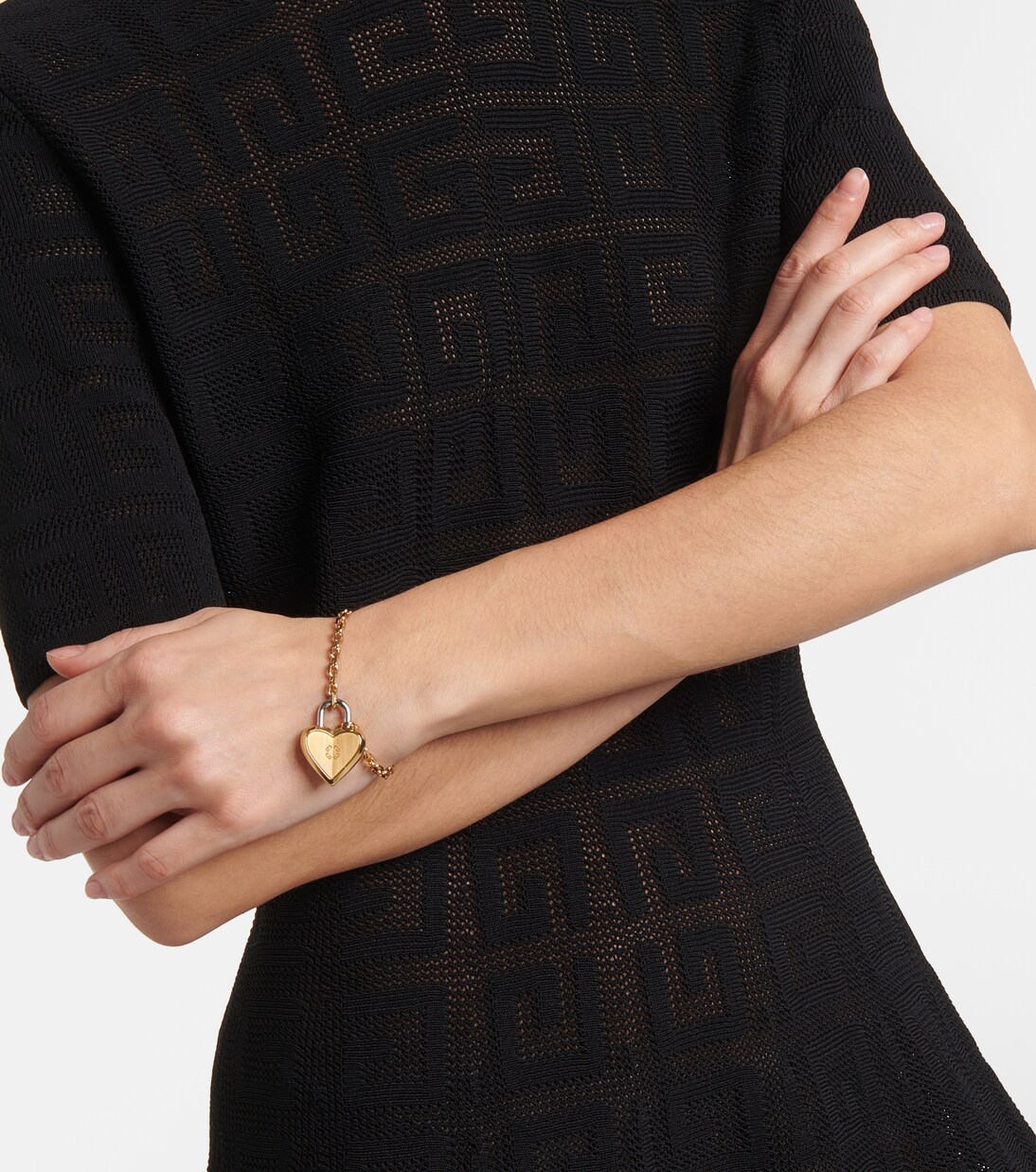 Bracciale con catena a cuore GIVENCHY per stile giovane e audace