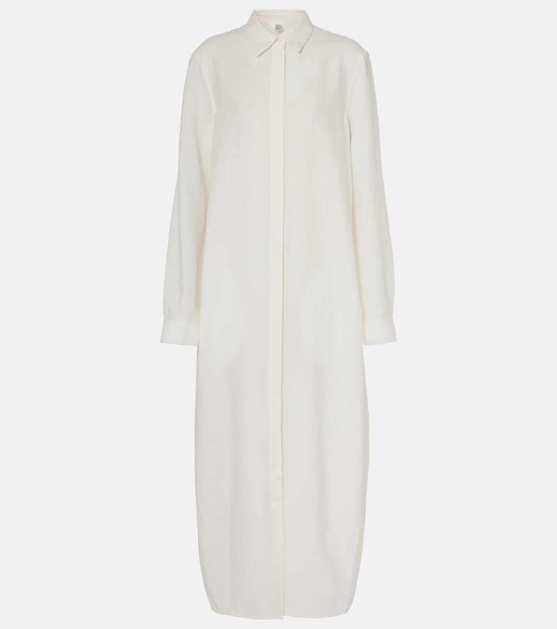Robe chemise en soie mélangée | Toteme