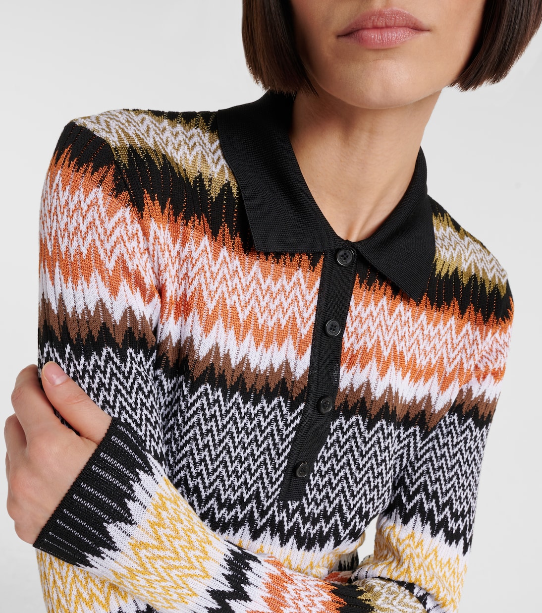 Zigzag polo sweater | Missoni