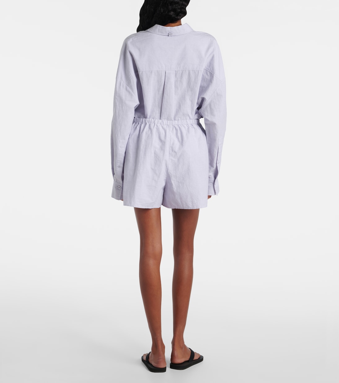 Shorts Jana aus Baumwolle und Leinen | Proenza Schouler