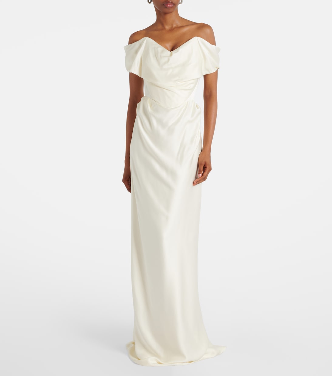 Bridal - Abito lungo Nova Cocotte in raso | Vivienne Westwood