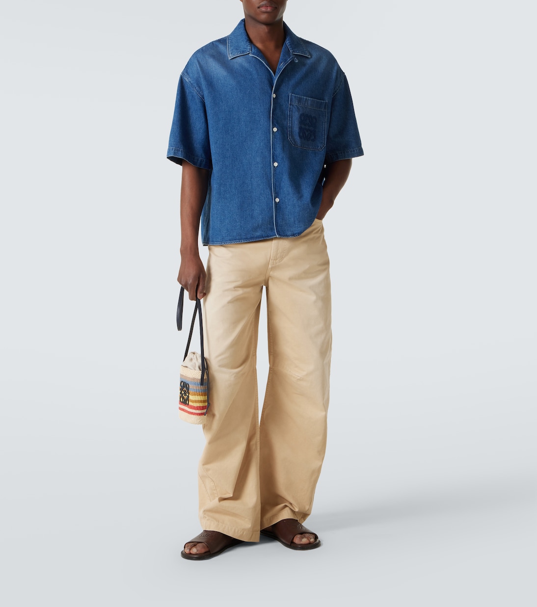 Paula's Ibiza Weite Hose aus Twill | Loewe
