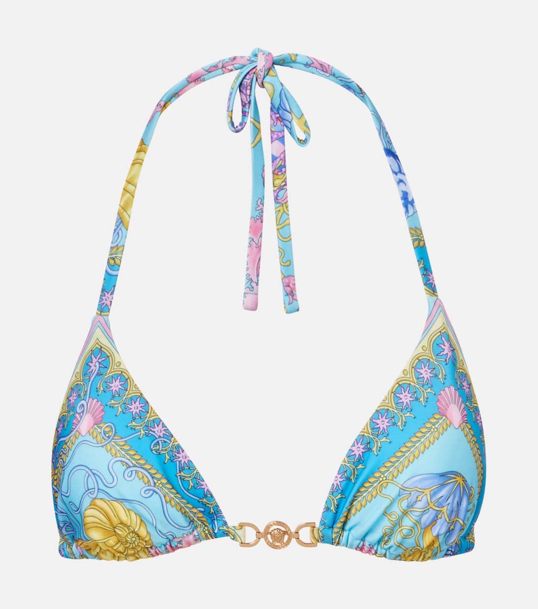Haut de bikini triangle Medusa imprimé | Versace