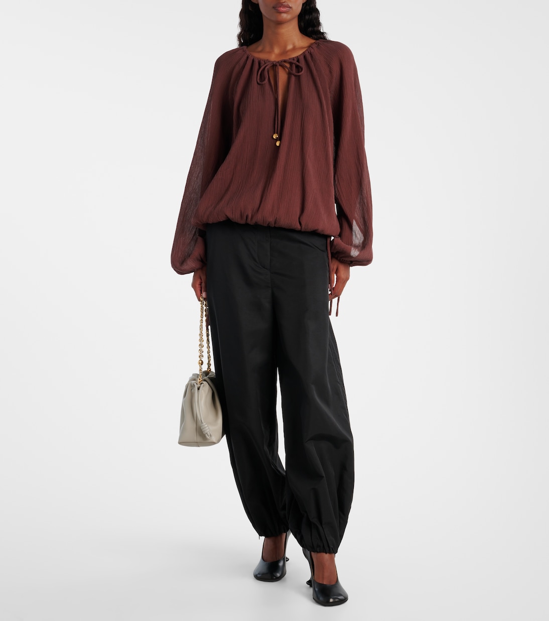 Paula's Ibiza - Blusa in cotone e seta | Loewe