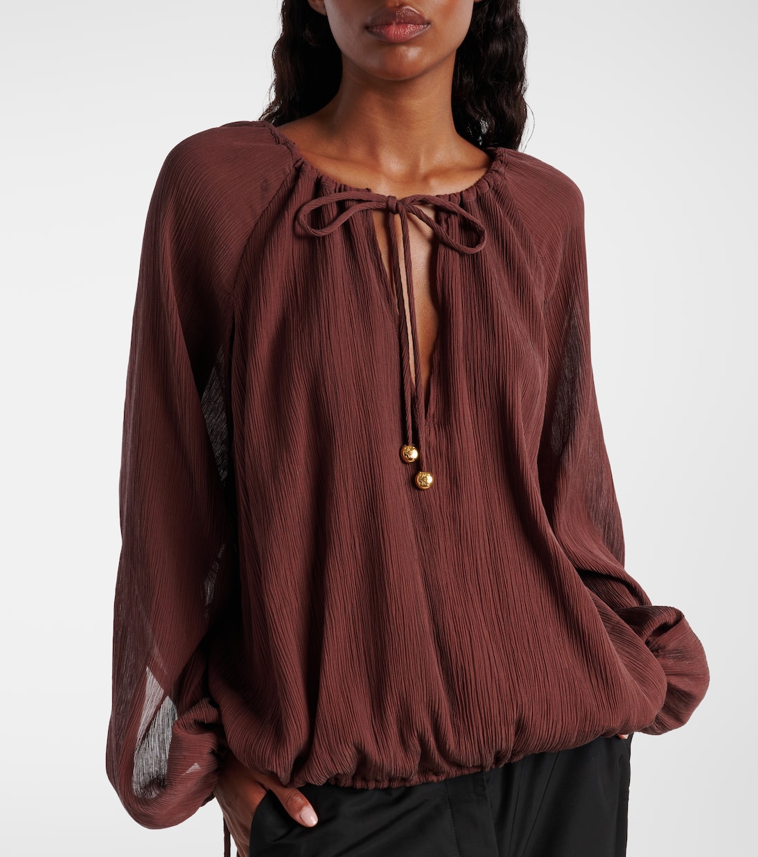 Paula's Ibiza - Blusa in cotone e seta | Loewe