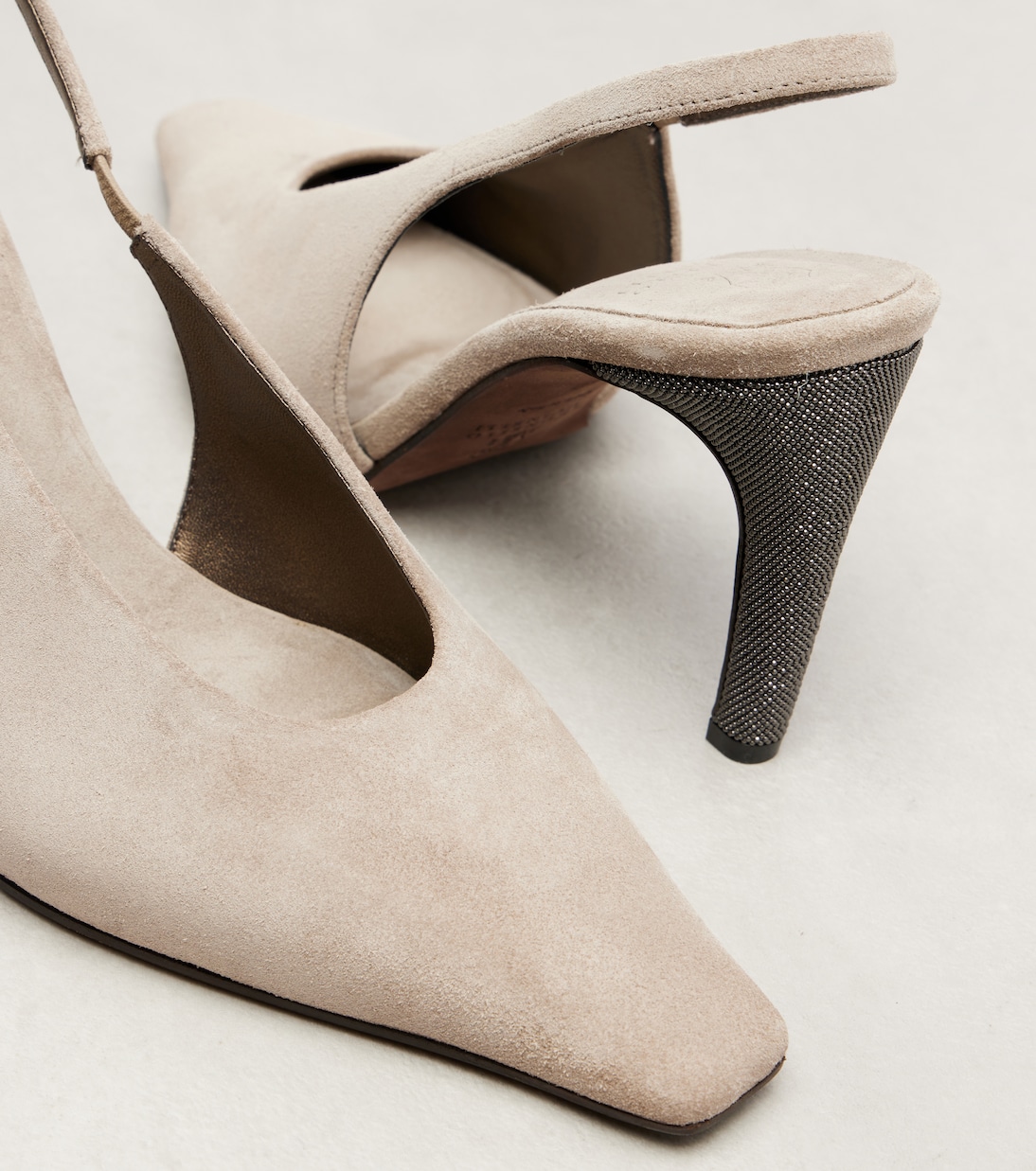 Escarpins 80 monili en daim | Brunello Cucinelli