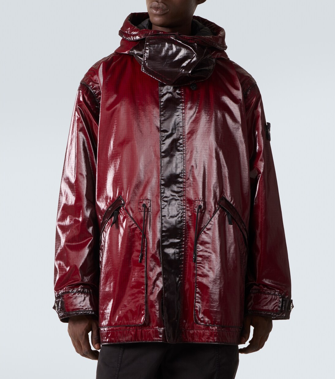 Prismatico coated cotton-blend parka | Stone Island
