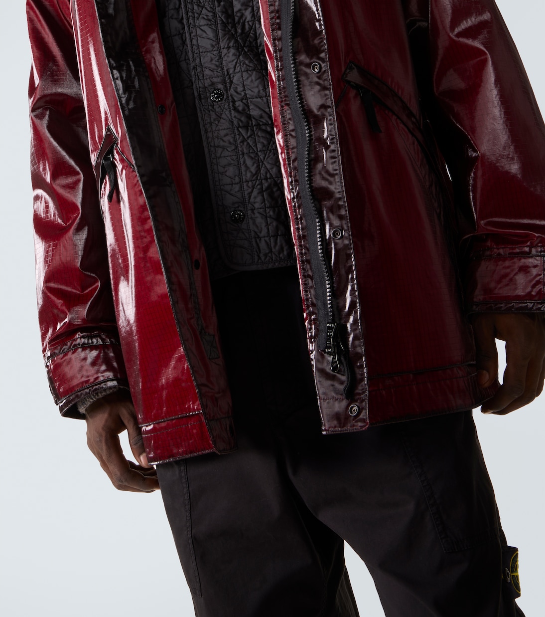 Prismatico coated cotton-blend parka | Stone Island