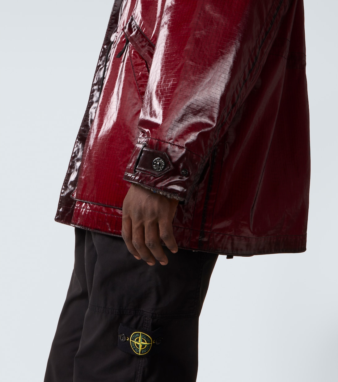 Prismatico coated cotton-blend parka | Stone Island