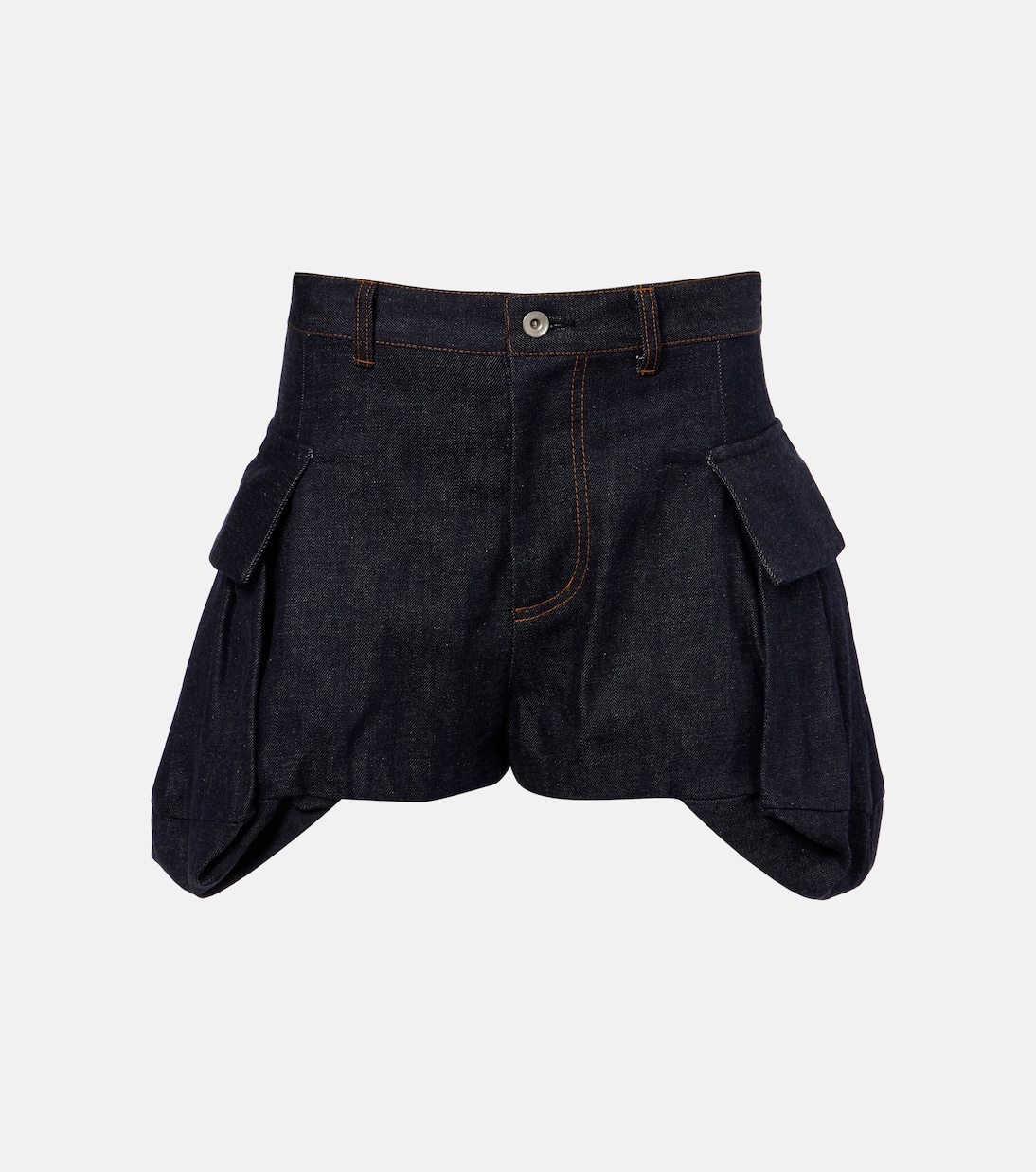 Short à taille haute en jean | Sacai