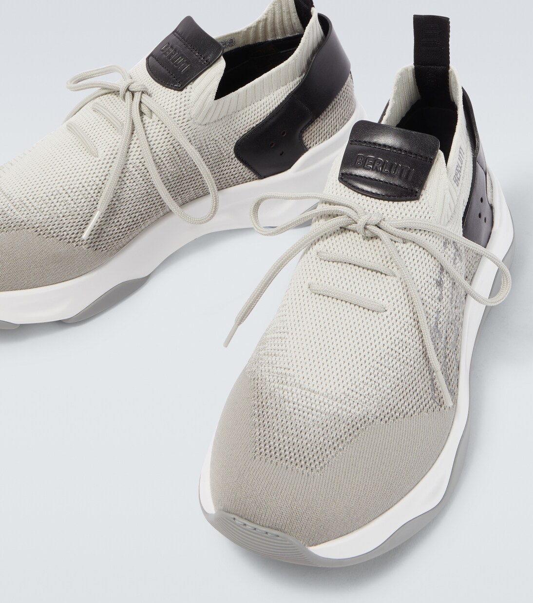 Shadow leather-trimmed sneakers | Berluti