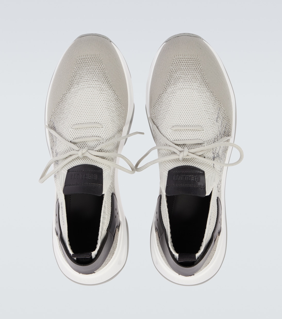 Shadow leather-trimmed sneakers | Berluti