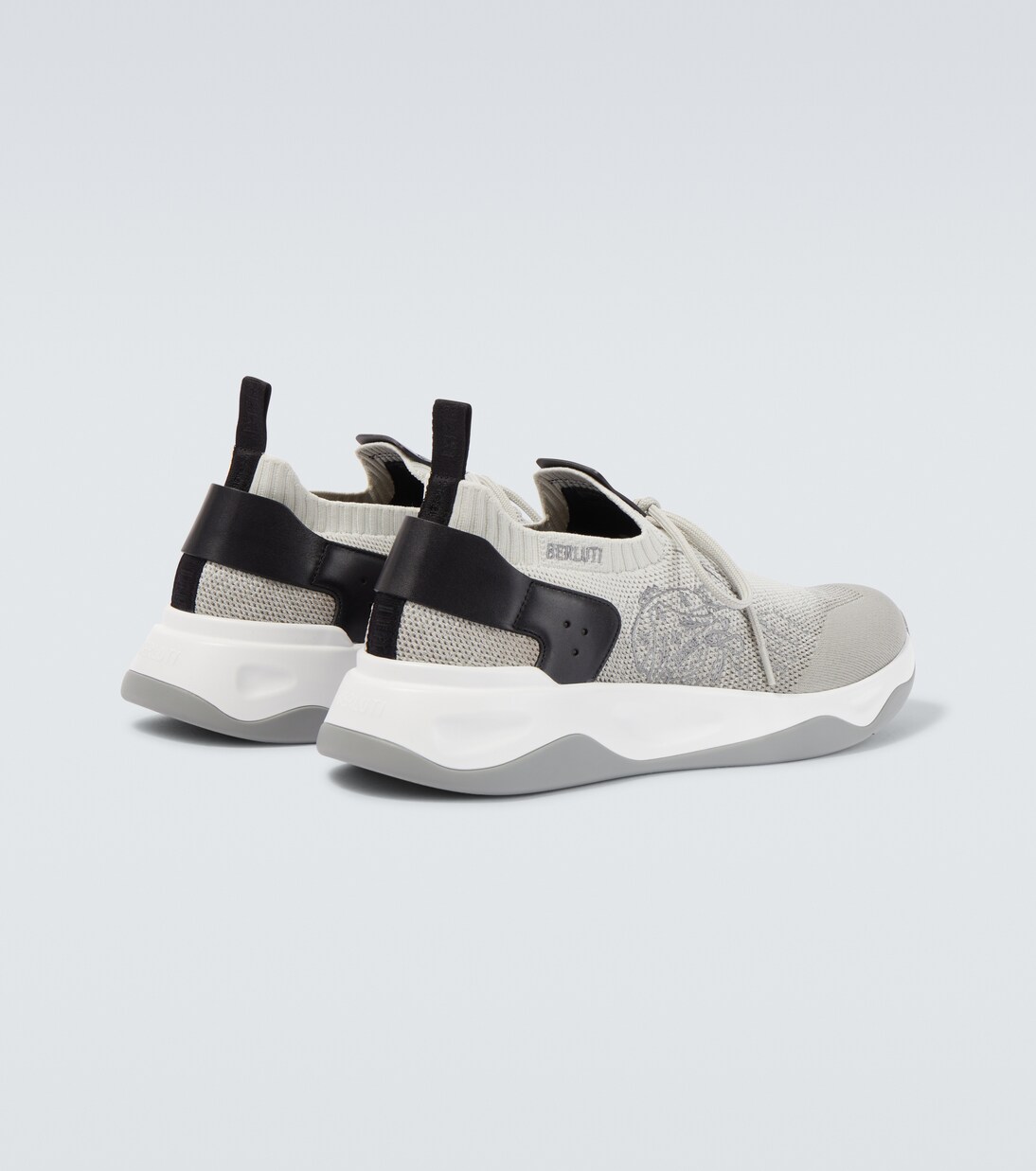 Shadow leather-trimmed sneakers | Berluti