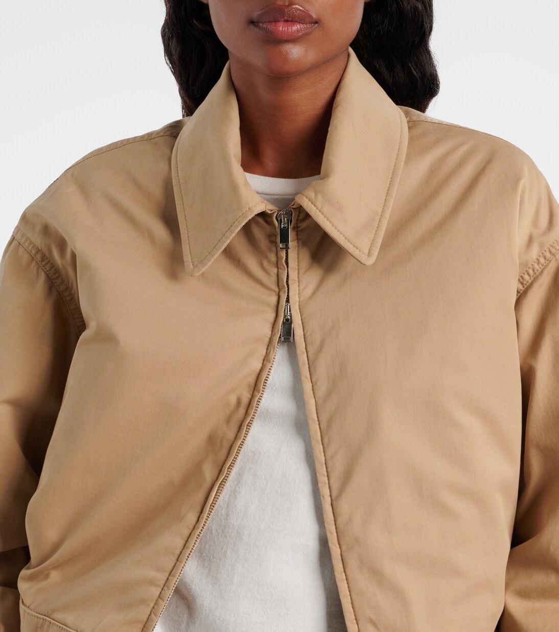 Aurelius cotton and cashmere jacket | The Row
