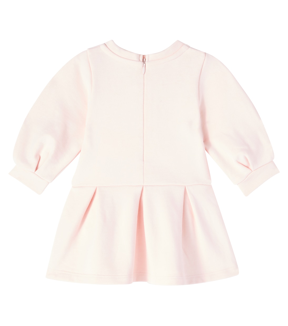 Baby logo cotton fleece dress | Chloé Kids