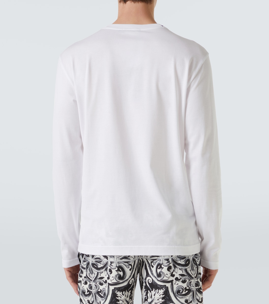 Camiseta de jersey de algodón bordado | Dolce&Gabbana