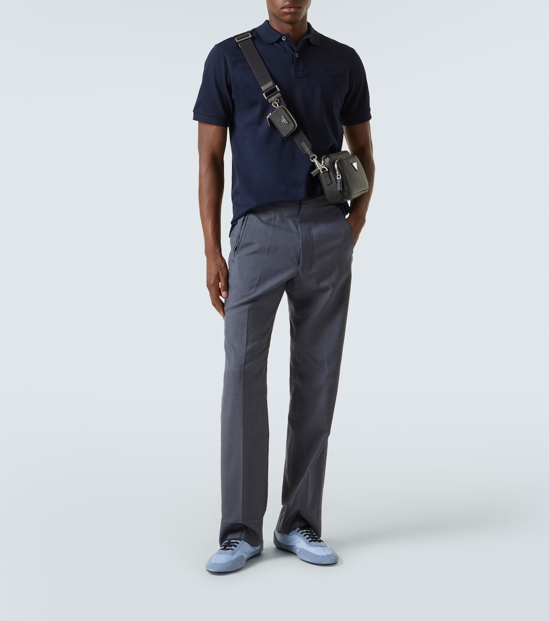 Collapse Re-Nylon and suede sneakers | Prada