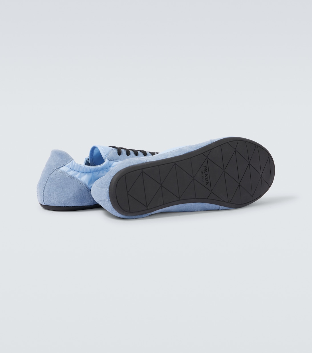 Collapse Re-Nylon and suede sneakers | Prada
