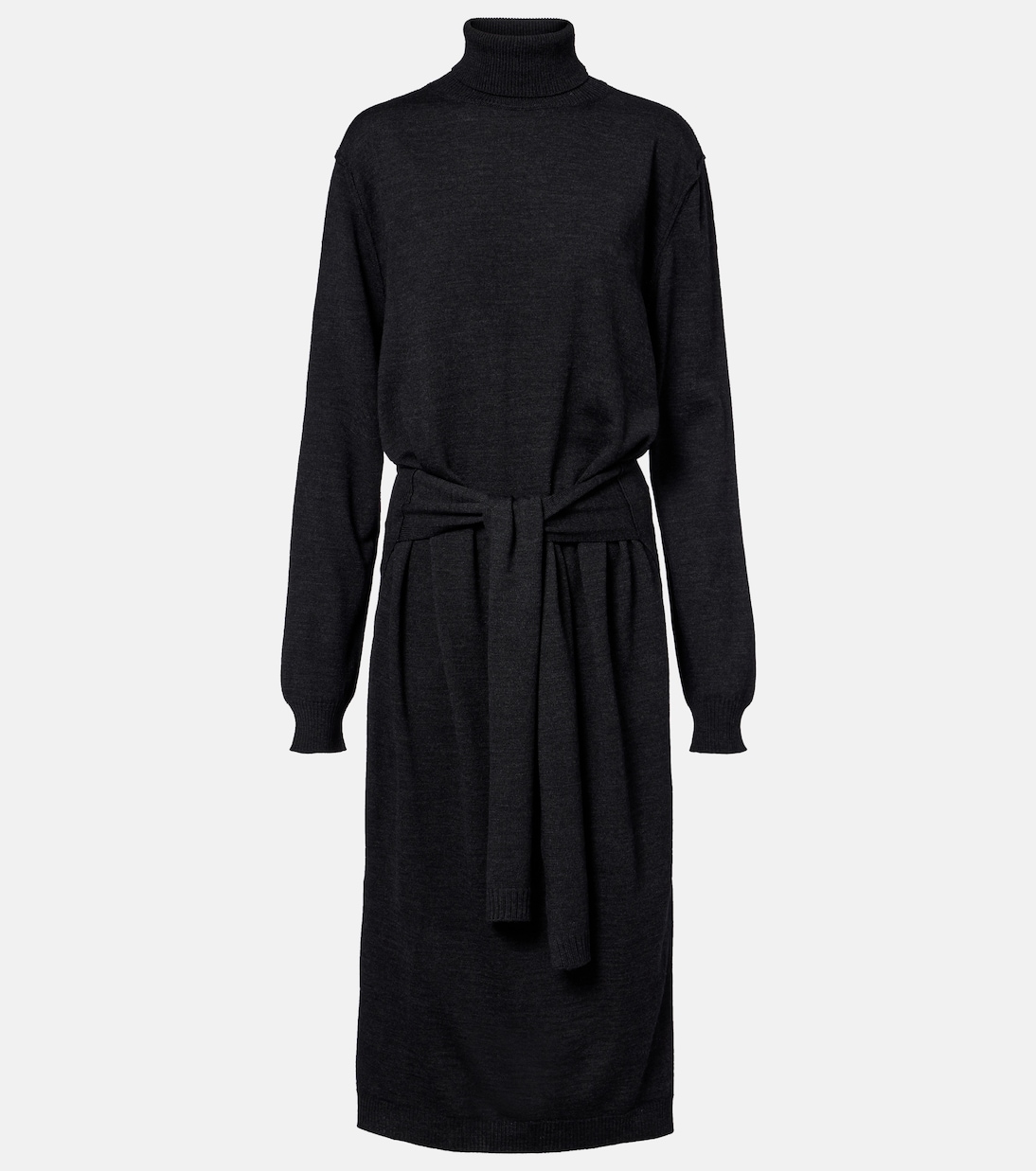 Turtleneck wool-blend midi dress | Lemaire