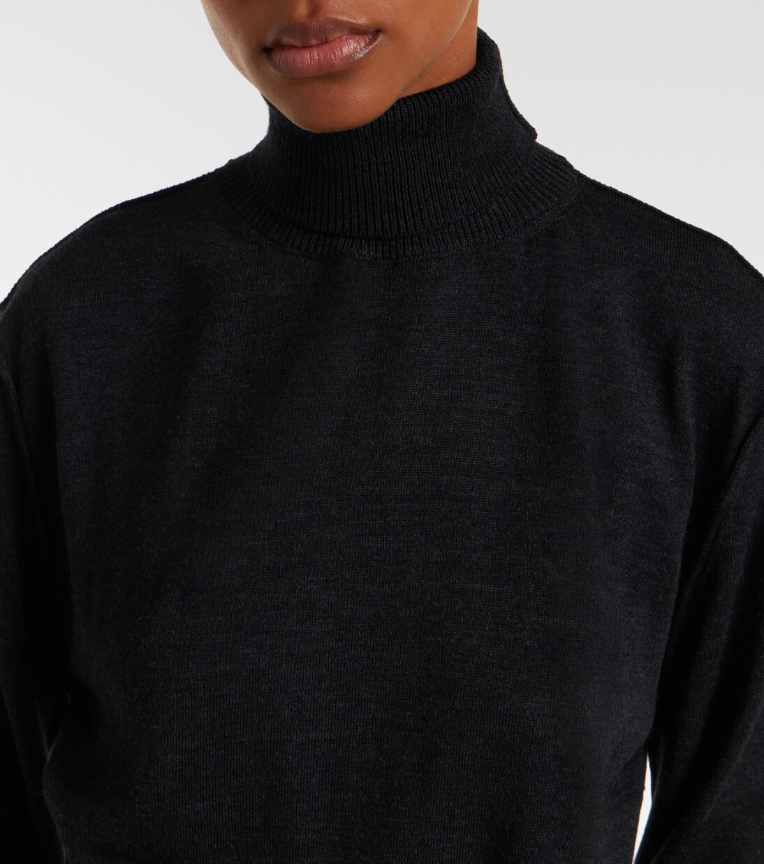 Turtleneck wool-blend midi dress | Lemaire