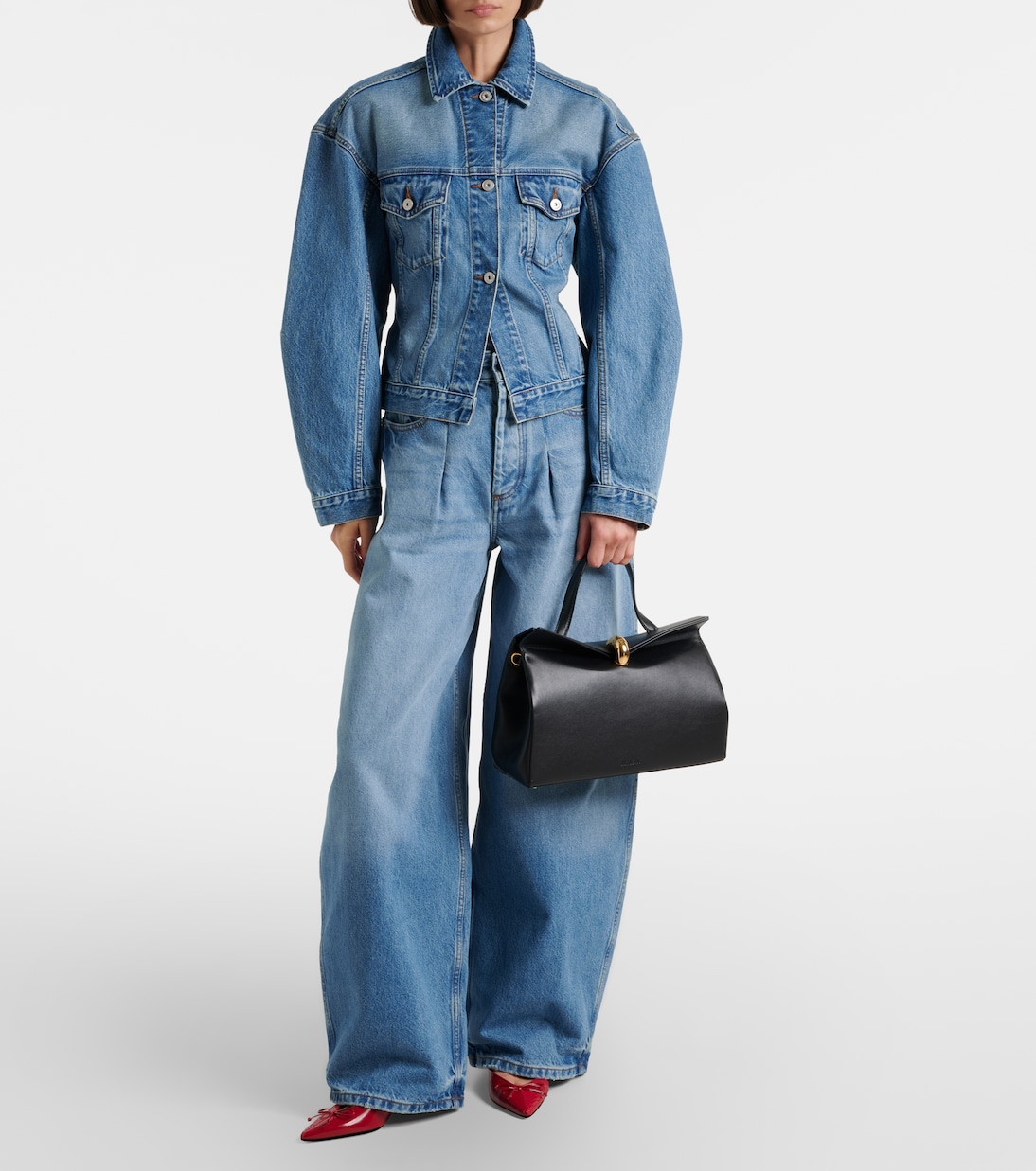 Valerie Small leather top-handle bag | Jacquemus