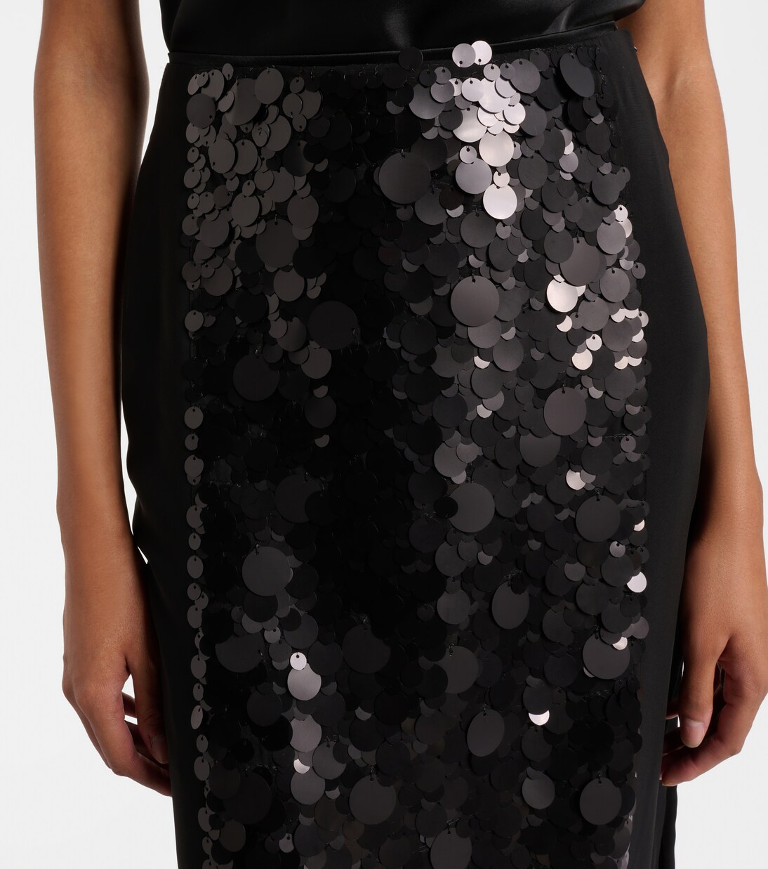 Cambo sequined chiffon midi skirt | Joseph
