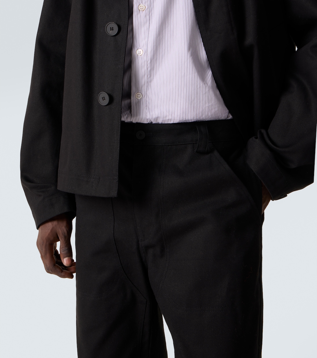 x Aaron Levine Denver cotton straight pants | Studio Nicholson