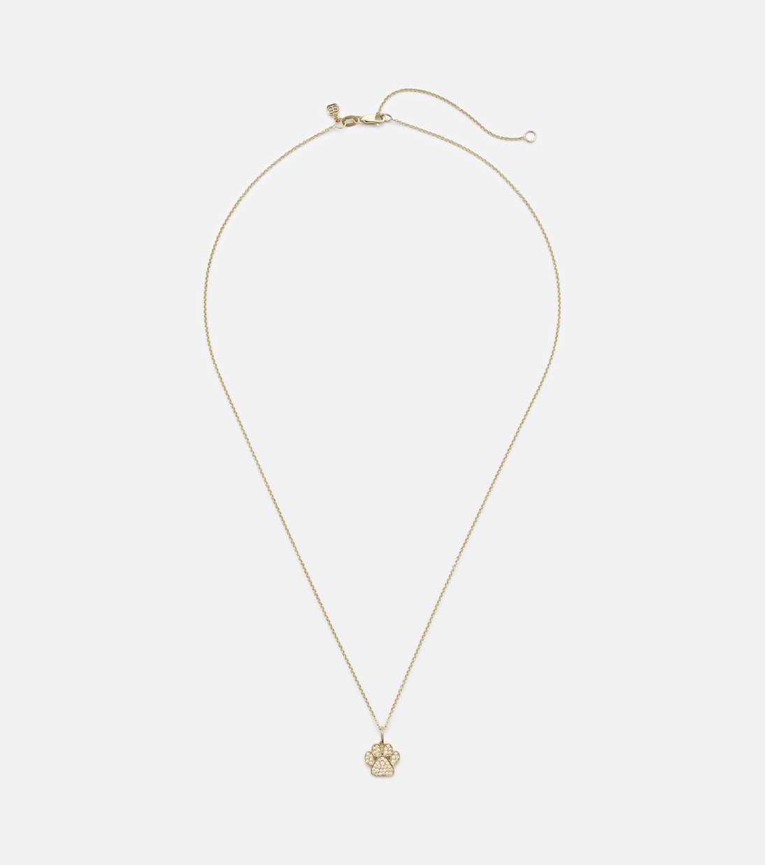 14kt gold charm necklace with diamonds | Sydney Evan