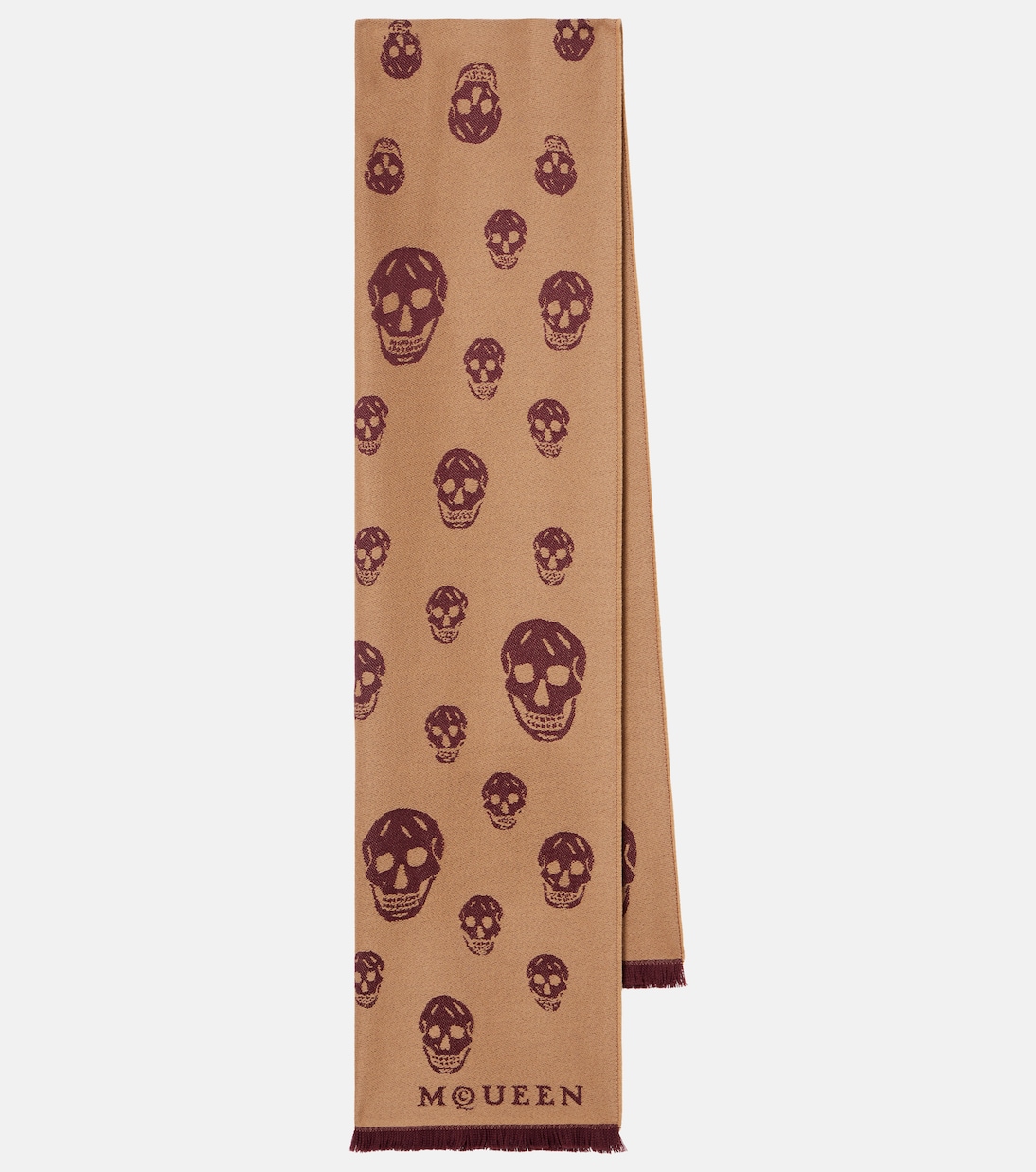Schal Skull aus Woll-Jacquard | McQueen