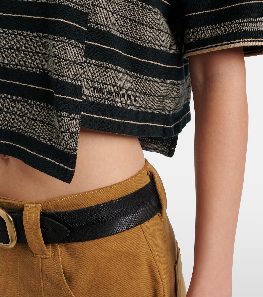 Isalyne striped cotton polo shirt | Marant Etoile