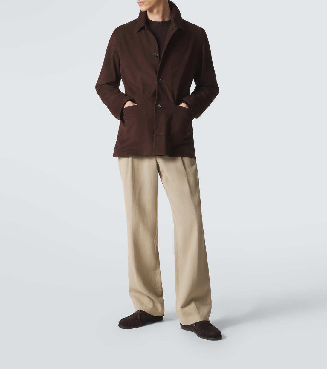 Suede blouson jacket | Saman Amel