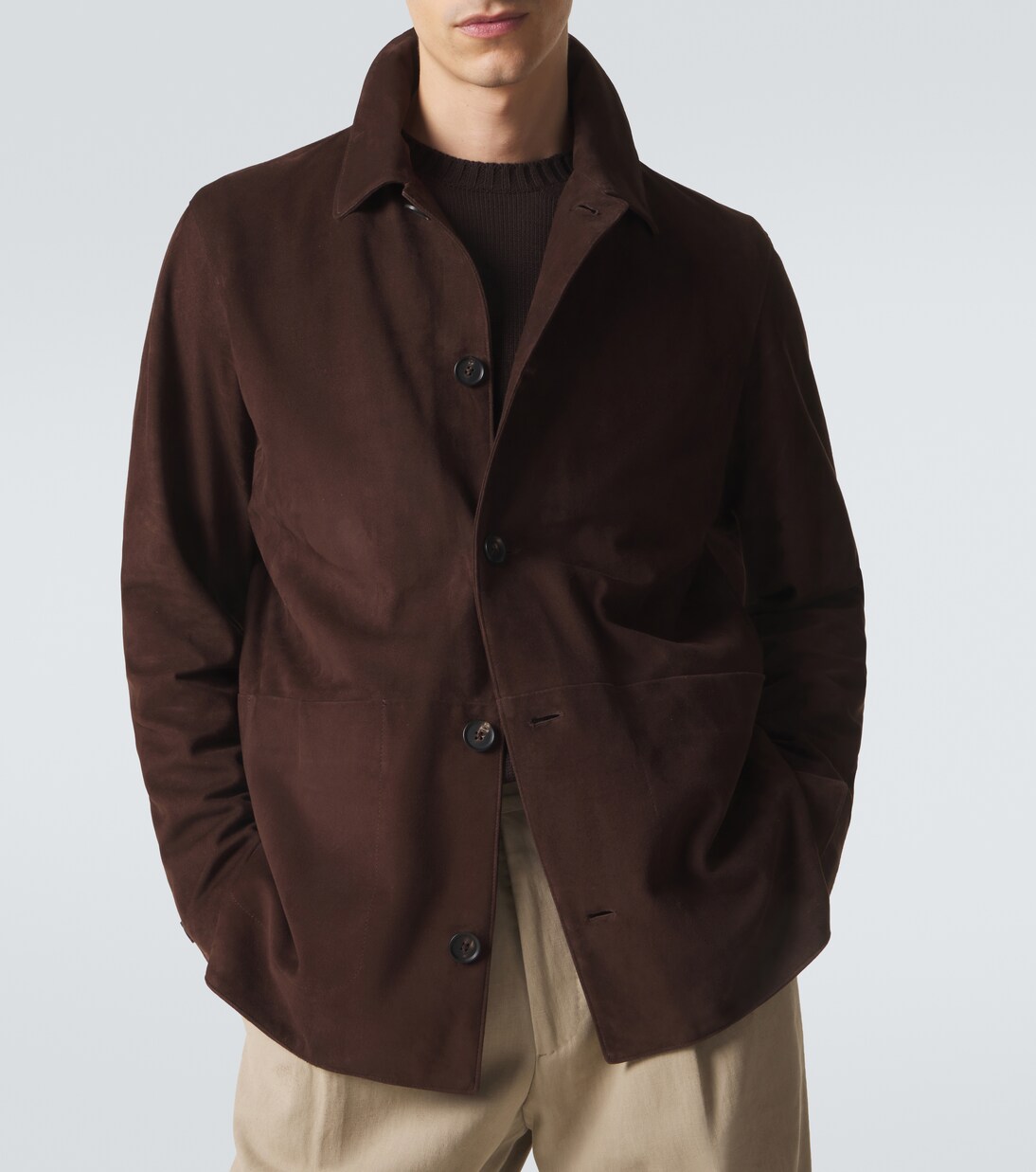 Suede blouson jacket | Saman Amel