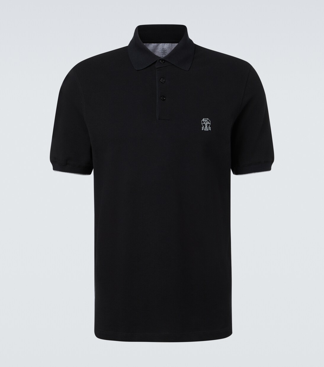 Logo cotton polo shirt | Brunello Cucinelli