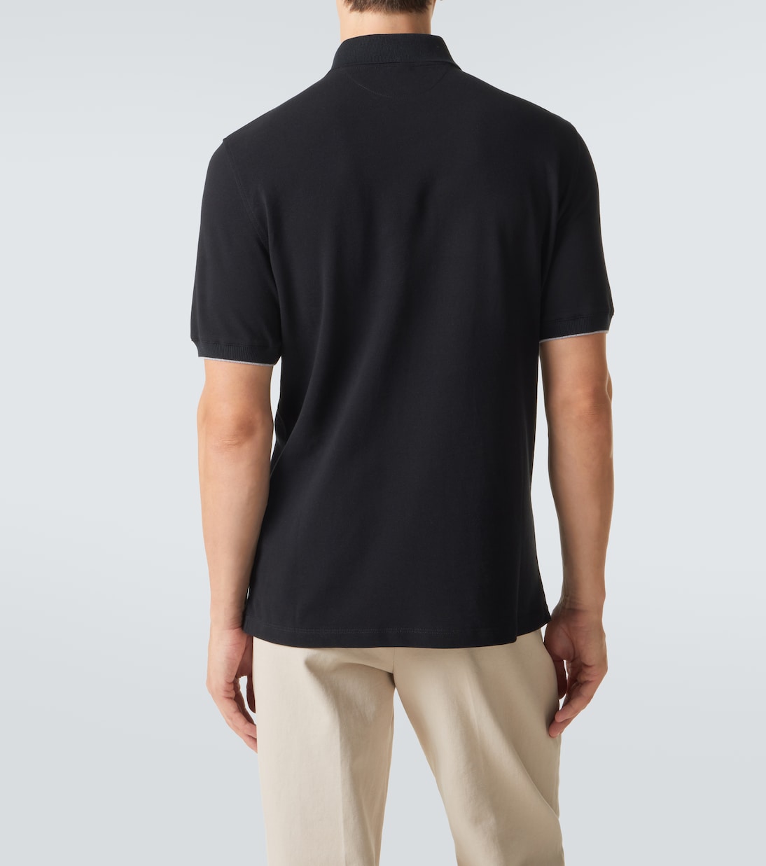 Logo cotton polo shirt | Brunello Cucinelli
