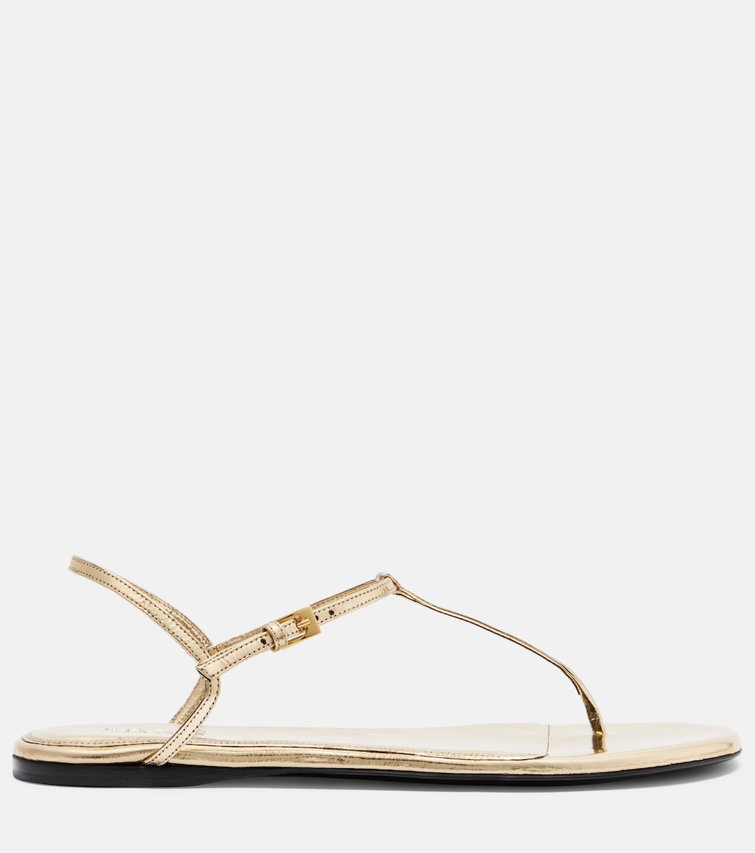 Montecarlo metallic leather thong sandals | Paris Texas