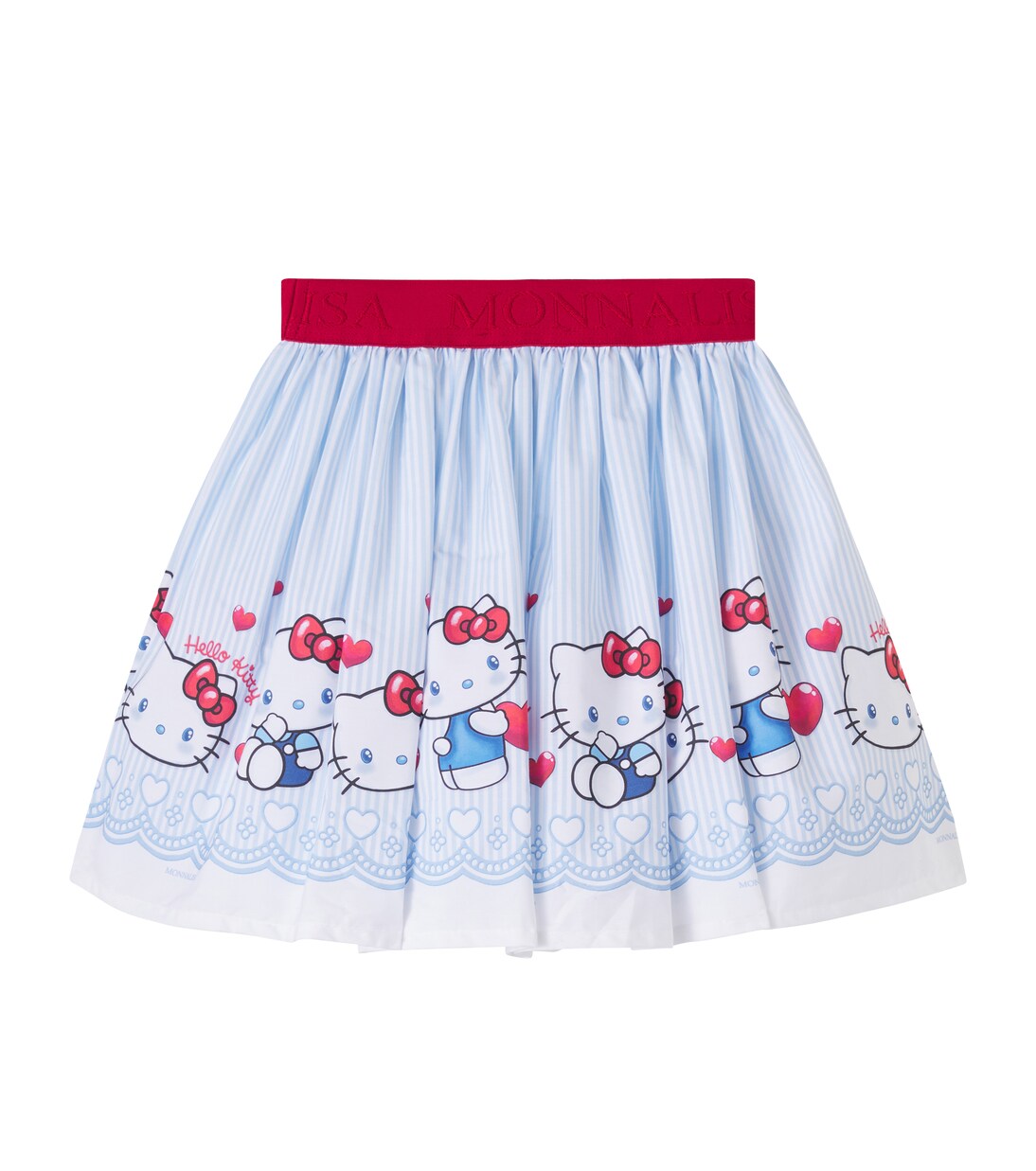 x Hello Kitty striped cotton skirt | Monnalisa