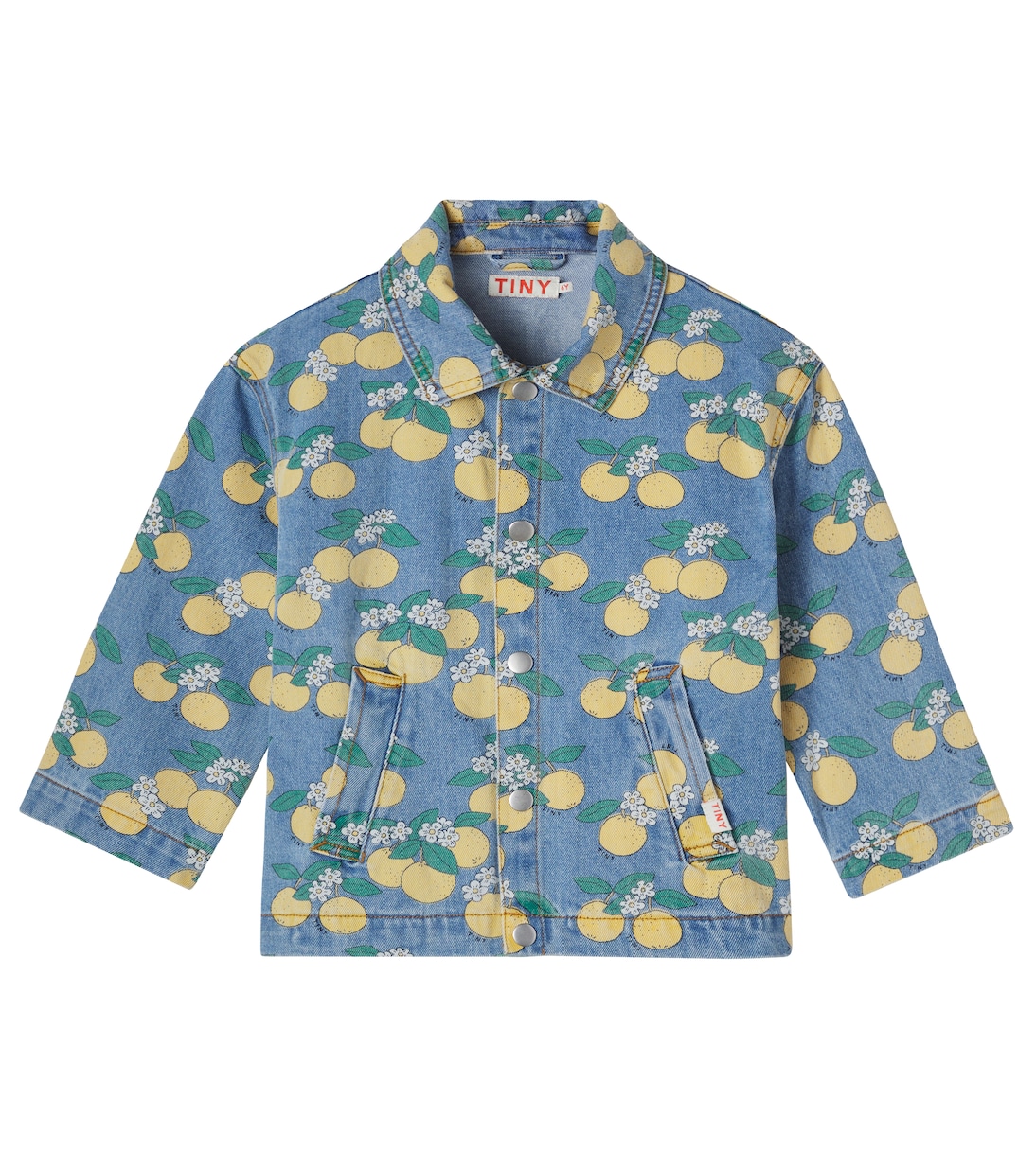 Bedruckte Jeansjacke Oranges | Tinycottons