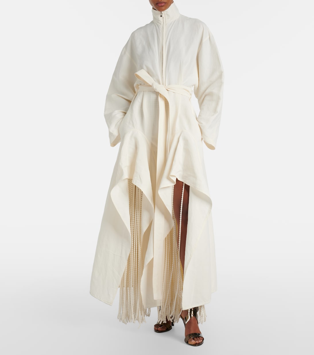 미러 레더 샌들 | Alaïa