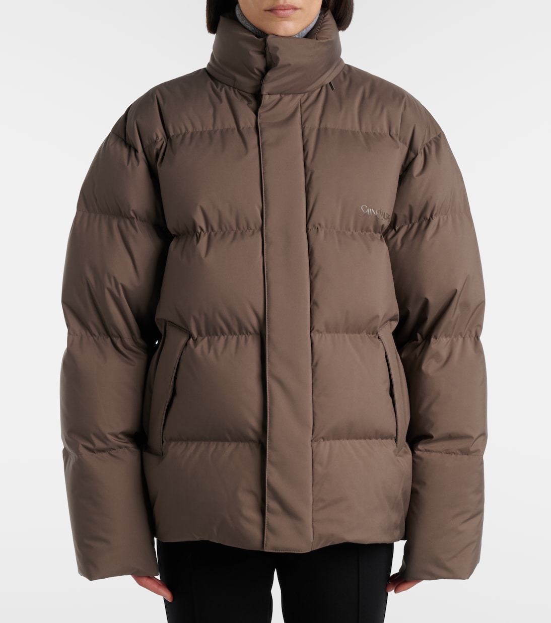 Technical canvas down jacket | Saint Laurent