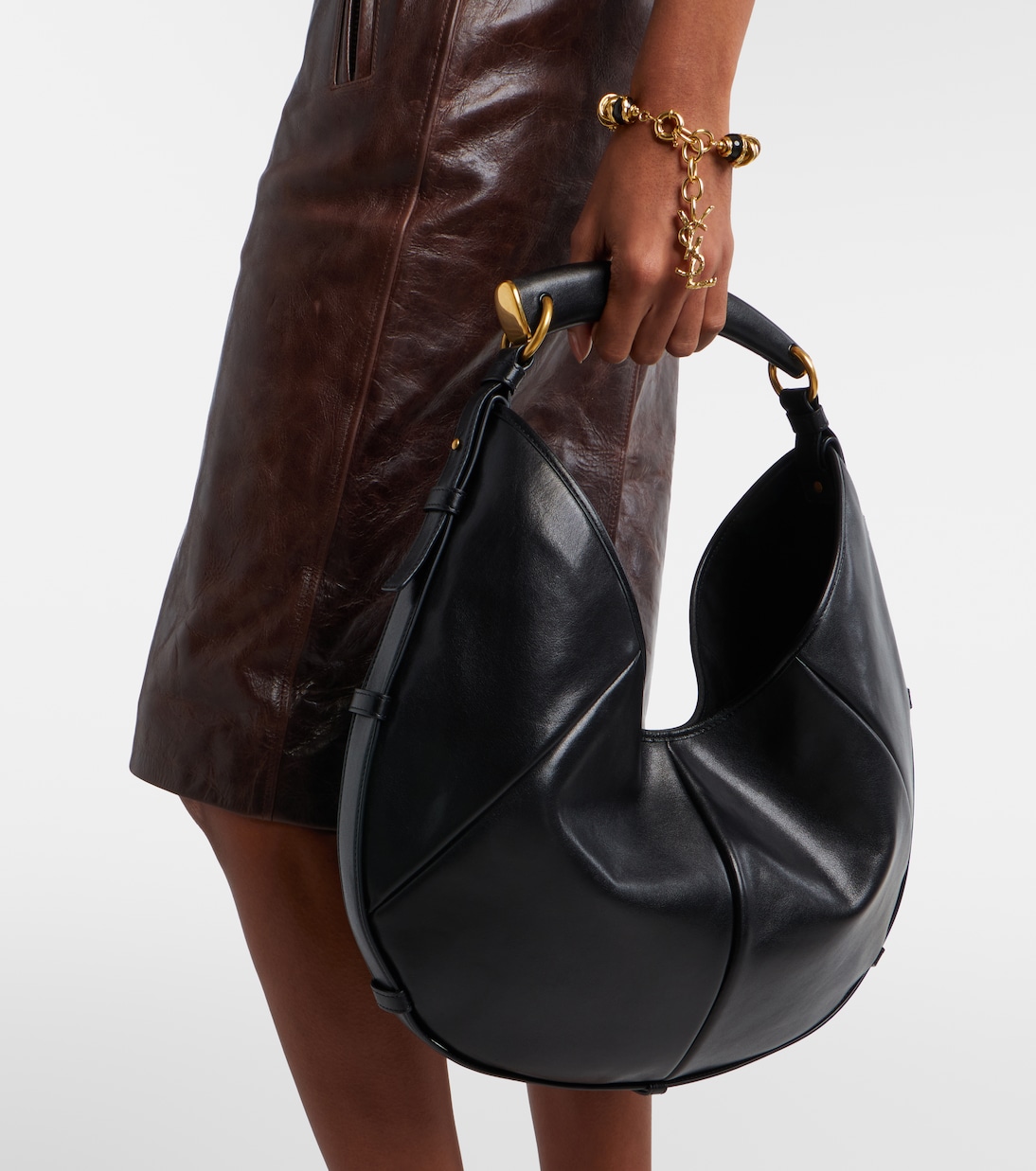 Mombasa Medium leather shoulder bag | Saint Laurent