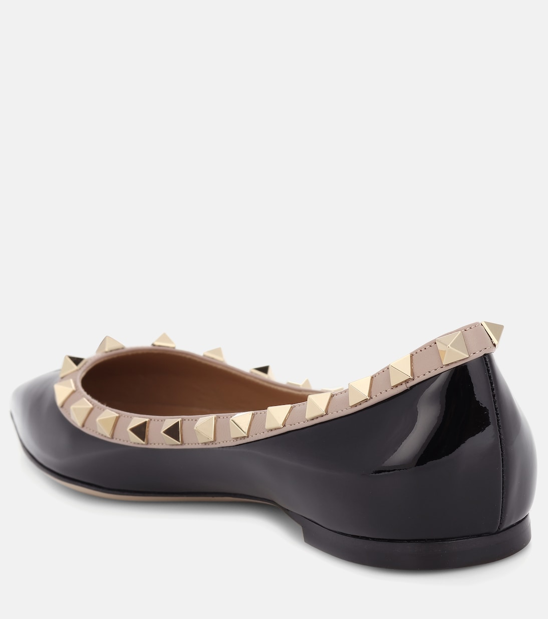Ballerinas Rockstud aus Lackleder | Valentino Garavani