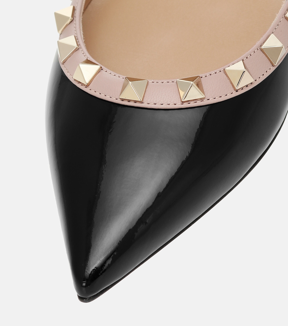 Ballerinas Rockstud aus Lackleder | Valentino Garavani