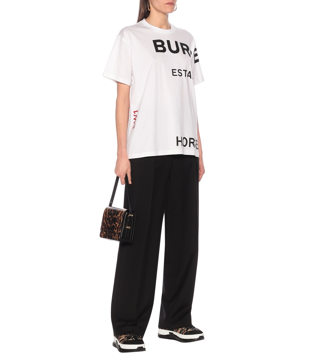 T-shirt in cotone con stampa | Burberry