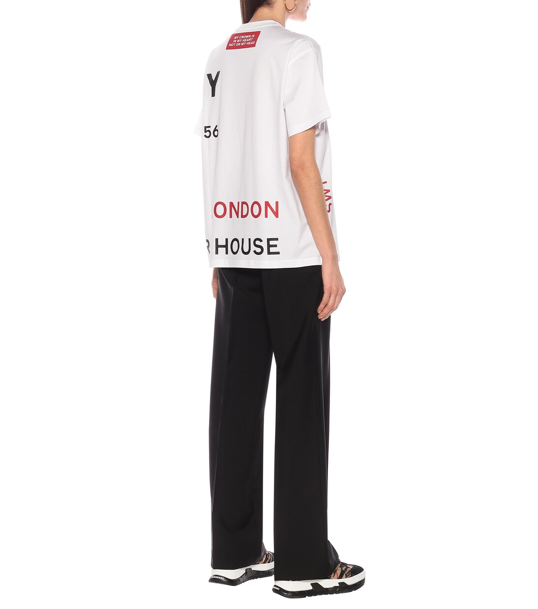 T-shirt in cotone con stampa | Burberry