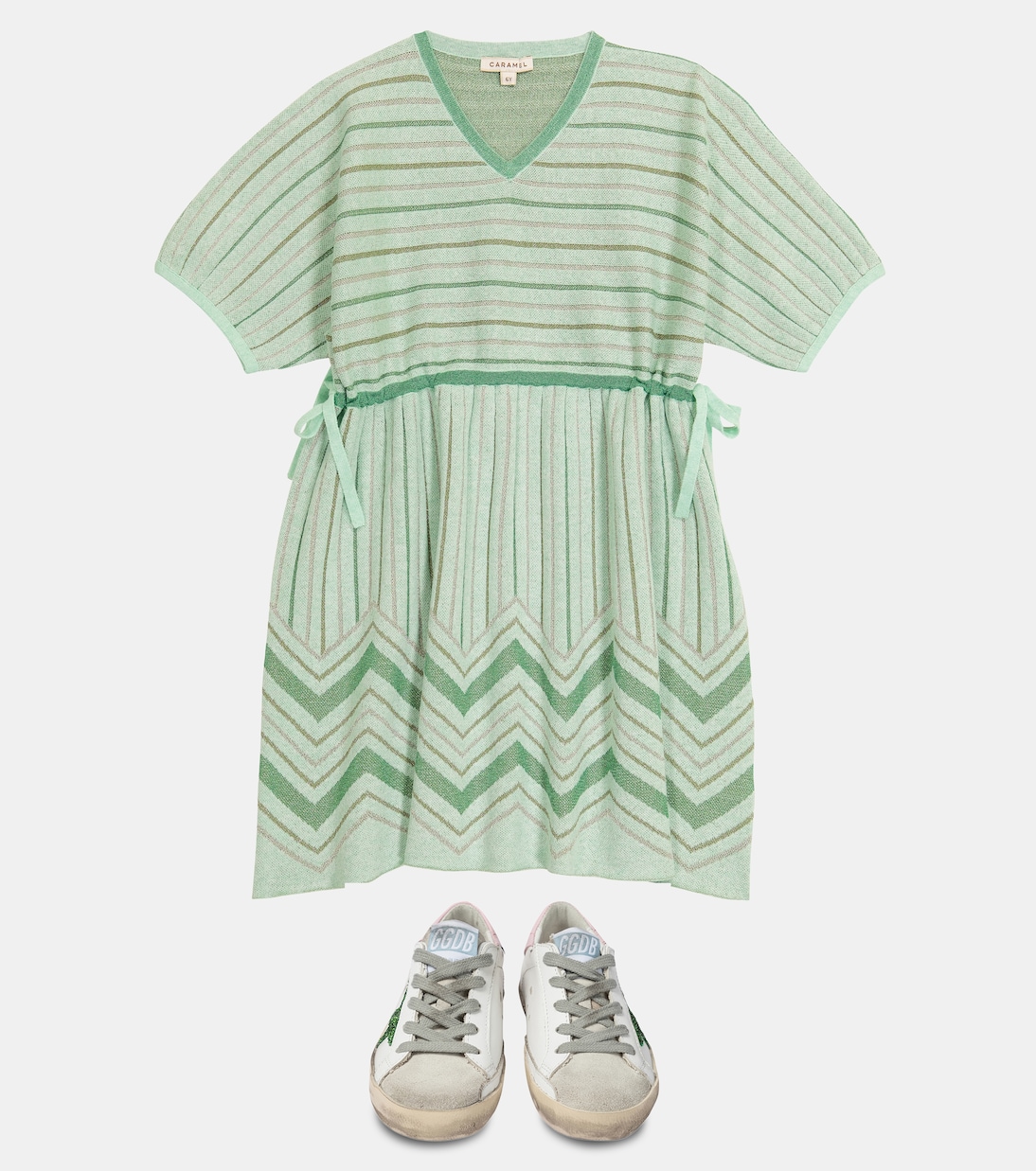 Vestido Jellyfish en rayas zigzag | Caramel