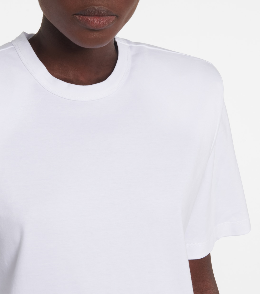Camiseta de punto fino de algodón | Wardrobe.NYC