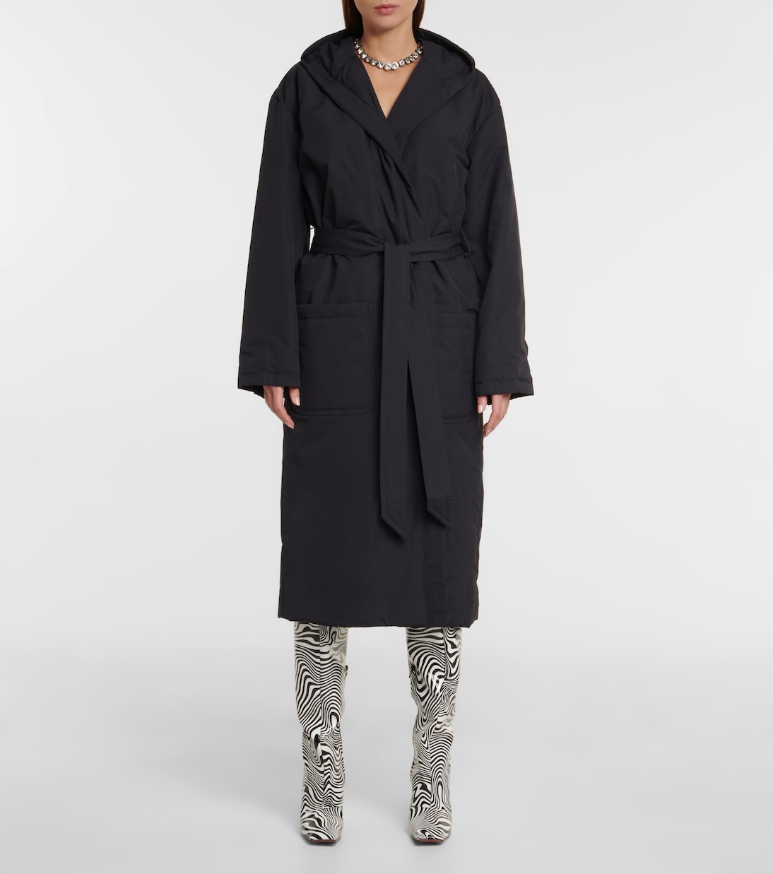Zebra-print over-the-knee boots | Vetements